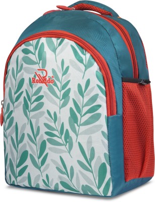 Ronaldo School Bag Floral Print Daypack Casual Backpack for Kids Children Boys And Girls 20 L Backpack(Blue)
