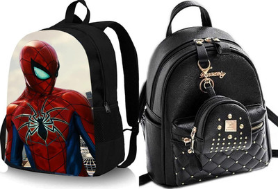 Shishtha A_SPIDER-04_@@_1PC & pc35_abc 30 L Backpack(Black, Black)