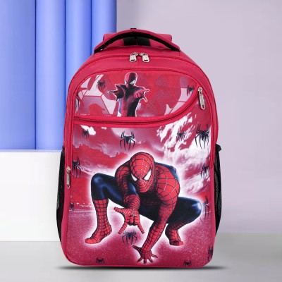 ZERUS Unisex Kids School Bag Cartoon Backpacks For Boy Girl & Baby 2-7 Years 22 L Backpack(Red)