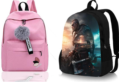 Plama A_@ PINK_ FSN_^^ 1 & DGTL-014_@@_1PC_abc 30 L Backpack(Pink, Black)