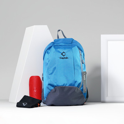 CAPTAIN BAG05 WITH PROFESSIONAL SHINGUARD AND SLEEVE 10 L Backpack(Blue, Red)