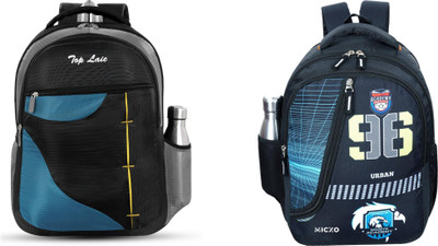 MICXO Comfortable Durable Backpack for Daily Commute of School College Office 30 L Backpack(Black, Black)