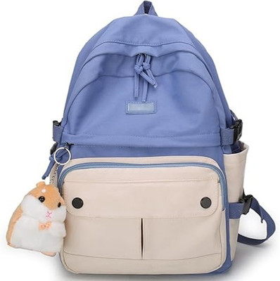 WALSON Trendy Kawaii Backpack For College or School Backpack | Standard Backpack 30 L Backpack(Blue, White)