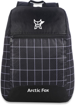 Arctic Fox Tuition Grid Black 17 L Backpack(Black)