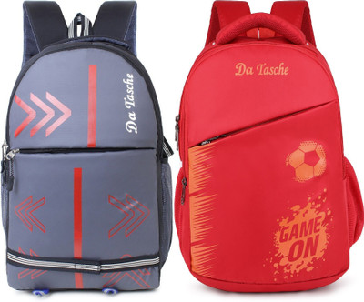 Da Tasche LW NWR BLACK 30 L Laptop Backpack(Black, Red)