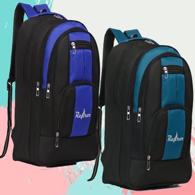 Reprox Bags,School bags,Laptop Bag,Backpacks, Waterproof bags Combo Pack of 2 40 L Laptop Backpack(Multicolor)