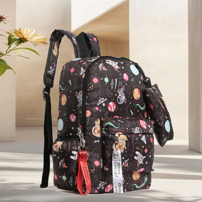 Nariox Women Boys Girls/Office School College Teens & Students 15 L Laptop Backpack(Black)