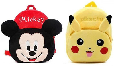 True Pro mickey and pickachu 10 L Backpack(Multicolor)