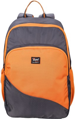 Tuff Gear Light weight College Bags - Ireland Orange grey Polyester 25 Litre Water Resistance Backpack bag 25 L Backpack(Grey, Orange)