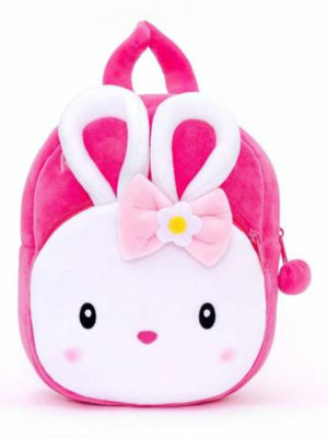 maaya Rabbit Kids Soft Cartoon Bags for Baby Boys/Girls of 2-6 years Plush School, 10 L Backpack(Multicolor)