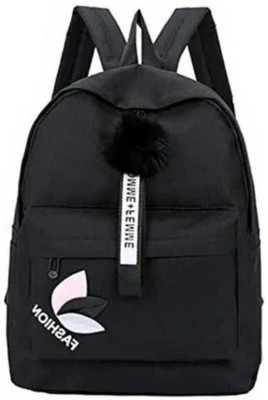 HouseOfCommon Women and Men Backpack 15 L Backpack(Black)