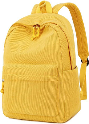 Satic School College Travel Backpack For Women's/Girls 25 L Backpack(Yellow)