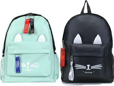 Zenvault Trendy Casual College Backpacks, Designer School/College/Picnic Bag 12 L Backpack(Black, Blue)