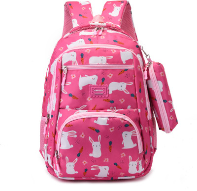 Tinytot SB128_02 School College Travel Bag Backpack 30 L Backpack(Pink)