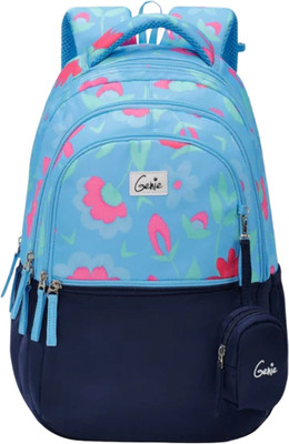 Genie Violet 27L Blue School Backpack With Easy Access Pockets 27 L Backpack(Blue)
