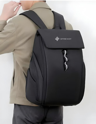 STRENDY Momentum Laptop Backpack– Water Resistant, Office Bag 30 L Laptop Backpack(Black)