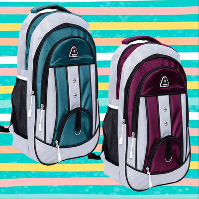 Zaxcer Combo College bag for men women Daily use backpack for unisex combo 30 L Laptop Backpack(Multicolor)
