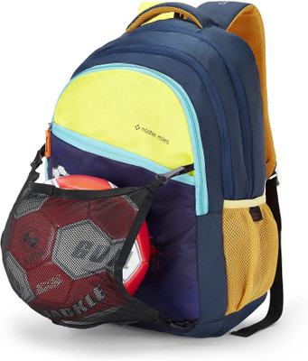 NASHER MILES Football Strike Backpack|3 compartment/Casual/Ball Net /College|NavyBlue,45L 45 L Backpack(Blue)