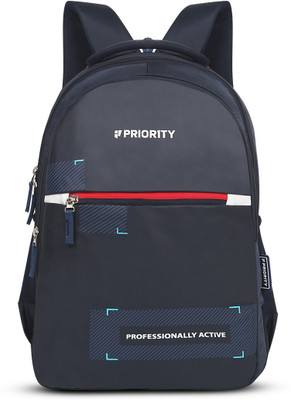 Priority Focus 001 Navy Blue 32 L Laptop Backpack(Blue)