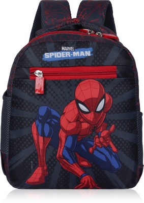 Priority 12 inch Truffle 004 Marvel Spiderman Printed Dark Grey 20 L Backpack(Grey)