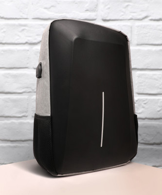 French Accent Men's The Travel Mate Backpack - Moon Grey:Onyx Black 24 L Backpack(Grey)