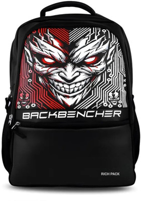 RICHPACK Stylish School/College Backpack with Side Pockets & Handle 20 L Backpack(Black)