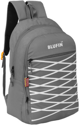 blufin Waterproof Laptop Backpack/School Bag/College Bag 28 L Laptop Backpack(Grey)