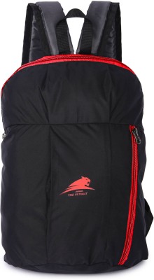 H-Hemes Small Bag for Daily Use 1 Main Compartment With Front Zip Pocket Mini Backpack 12 L Backpack(Black, Red)