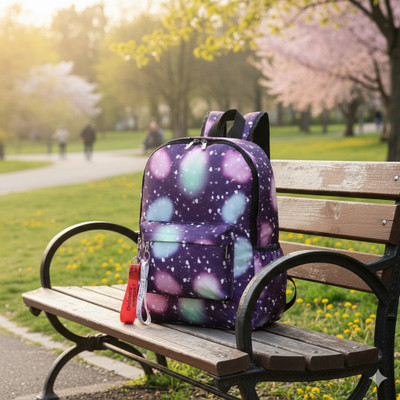 Reprox Canvas 15L School Bag For Men &Women 15 L Laptop Backpack(Purple)