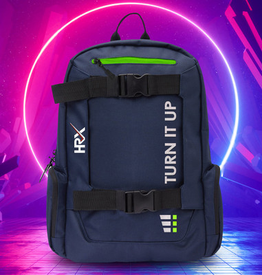 HRX by Hrithik Roshan SURFER Unisex Backpack with Rain Cover 32 L Laptop Backpack(Blue)