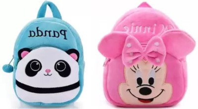 Bluemoon BM-New combo of 2 pink mnie blue panda35.9 12 L Backpack(Multicolor)