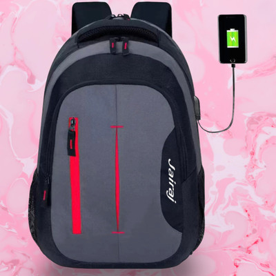 HouseOfCommon backpack bag laptop bag school backpag(18*14) 37 L Laptop Backpack(Red, Black)