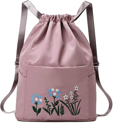 ComfyStyle Foldable Travel Bag Lightweight Embroidery Waterproof-46x35x18 CM-Pink 20 L Backpack(Pink)
