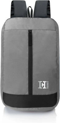 H-Hemes Mini Backpack for Daily Use 1 Main Compartment with Front Zipper Pocket Mini 14 L Backpack(Grey)