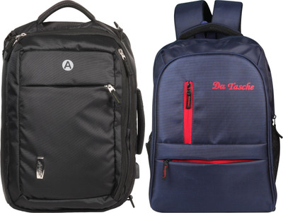 Da Tasche Comfy Backpack Blue 25 L Laptop Backpack(Blue, Black)