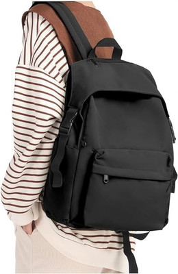 houseofcomen Backpack for women /Girls for college (Black) 20 L Backpack(Black)