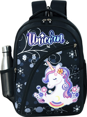 ezra Unisex Kids BrightPath School Bags(3-10 years) 21 L Backpack(Black)