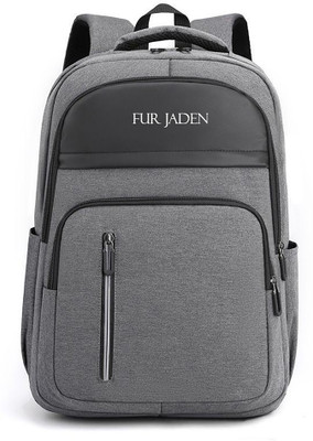 FUR JADEN Styilsh 15.6 Inch Laptop Backpack with 2 Large Compartments and Front Pockets 25 L Laptop Backpack(Grey)