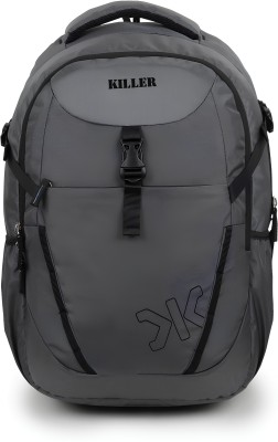 KILLER Crest Unisex Laptop/Office/School/College/Business/Travel Bag With Raincover 35 L Laptop Backpack(Grey)