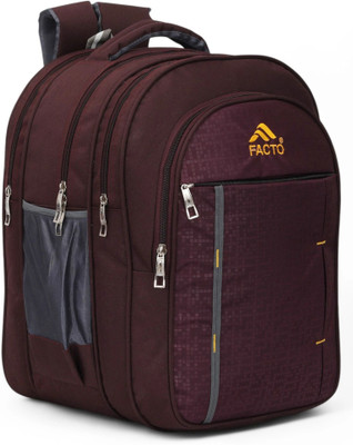 facto High Quality Stylish Casual Waterproof School Bag boys & girls Class 6th to 10th 70 L Backpack(Purple)