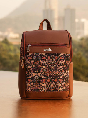 ZOUK Kashmir Blooms Amalia Daypack 10.6 L Laptop Backpack(Multicolor)