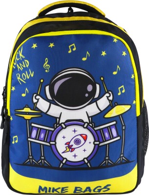 Mike Junior Backpack Astro Drums 15 L Backpack(Yellow, Blue)