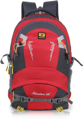 World Speed Print Fashionable Trendy Stylish Premium quality college & School Casual Bag For Boys & Girls Mens Laptop Backpack 28 L Laptop Backpack(Red, Black)