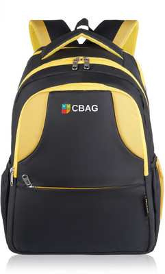 CBAG Durable Laptop Backpack with Multiple Compartments 40 L Laptop Backpack(Black, Yellow)