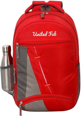 United Fab Medium Laptop Backpack for School, College, Travel & Office Use Bag 30 L Backpack(Red)