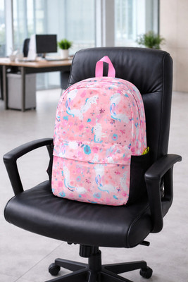amantraders UNICORN SCHOOL BAG 20 L Backpack(Pink)