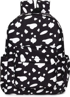MELVIS BLACK WHITE 20 L Backpack(Multicolor)