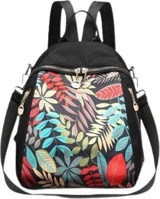 Flores LEAF PRINT MULTI POCKET 15 L Backpack(Multicolor)