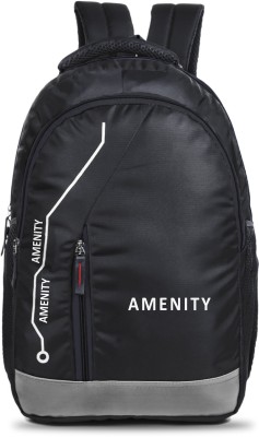 amenity Premium Waterproof Unisex Bag Travel School College Office Casual Library Spacy 30 L Laptop Backpack(Black, Grey)