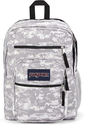 JanSport Big Student Grey Camo Medium Backpack - 34 Ltrs 34 L Laptop Backpack(Grey)